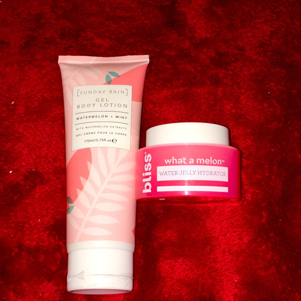 One of these are for your body and one is for your face these are both hydrating